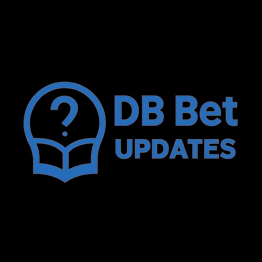 A professional badge design representing DB Bet Updates.
