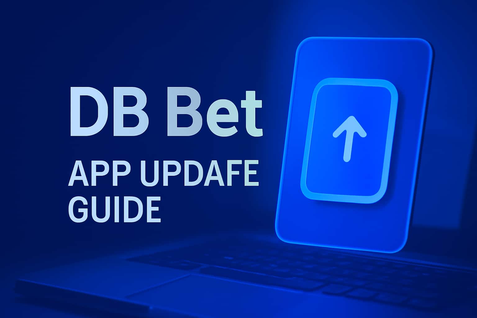 Informational scene depicting the DB Bet app update guide.