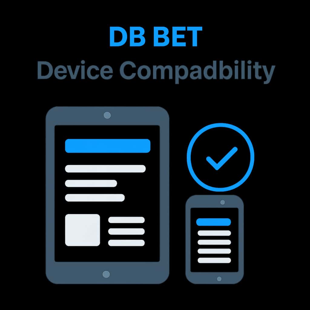 An educational diagram on DB Bet device compatibility.
