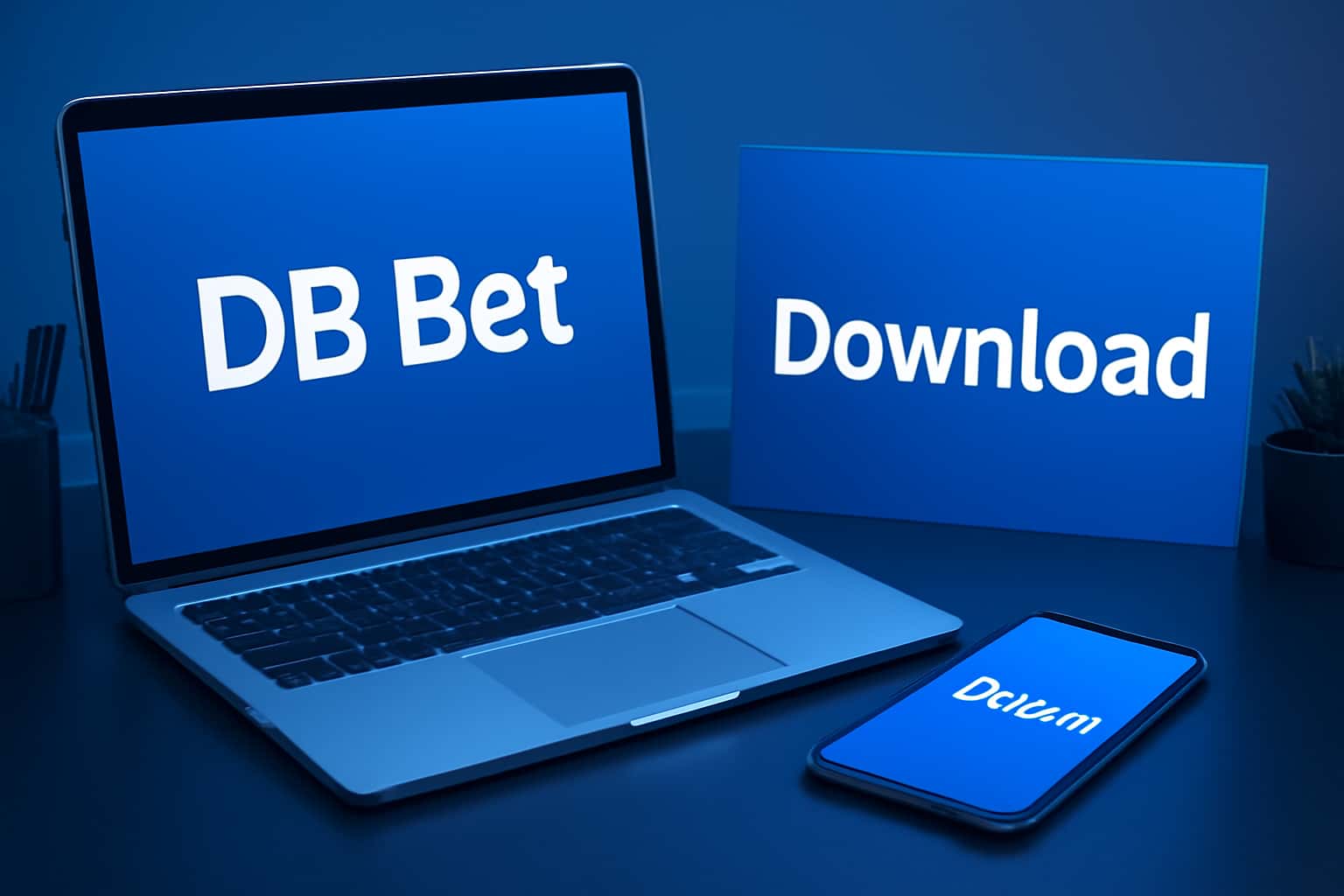 Visual representation of DB Bet Download process on a device