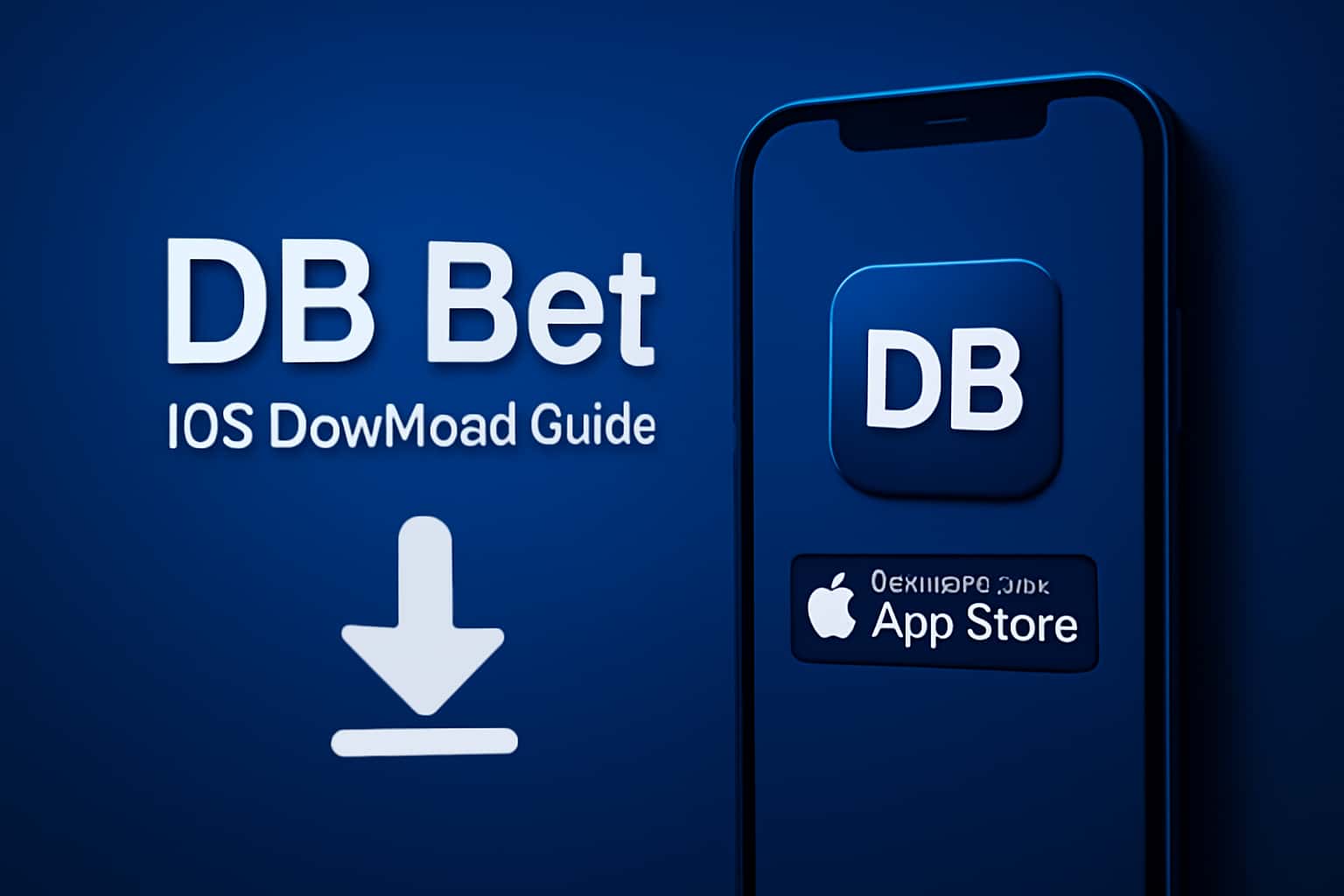 Informational scene related to DB Bet iOS download instructions.