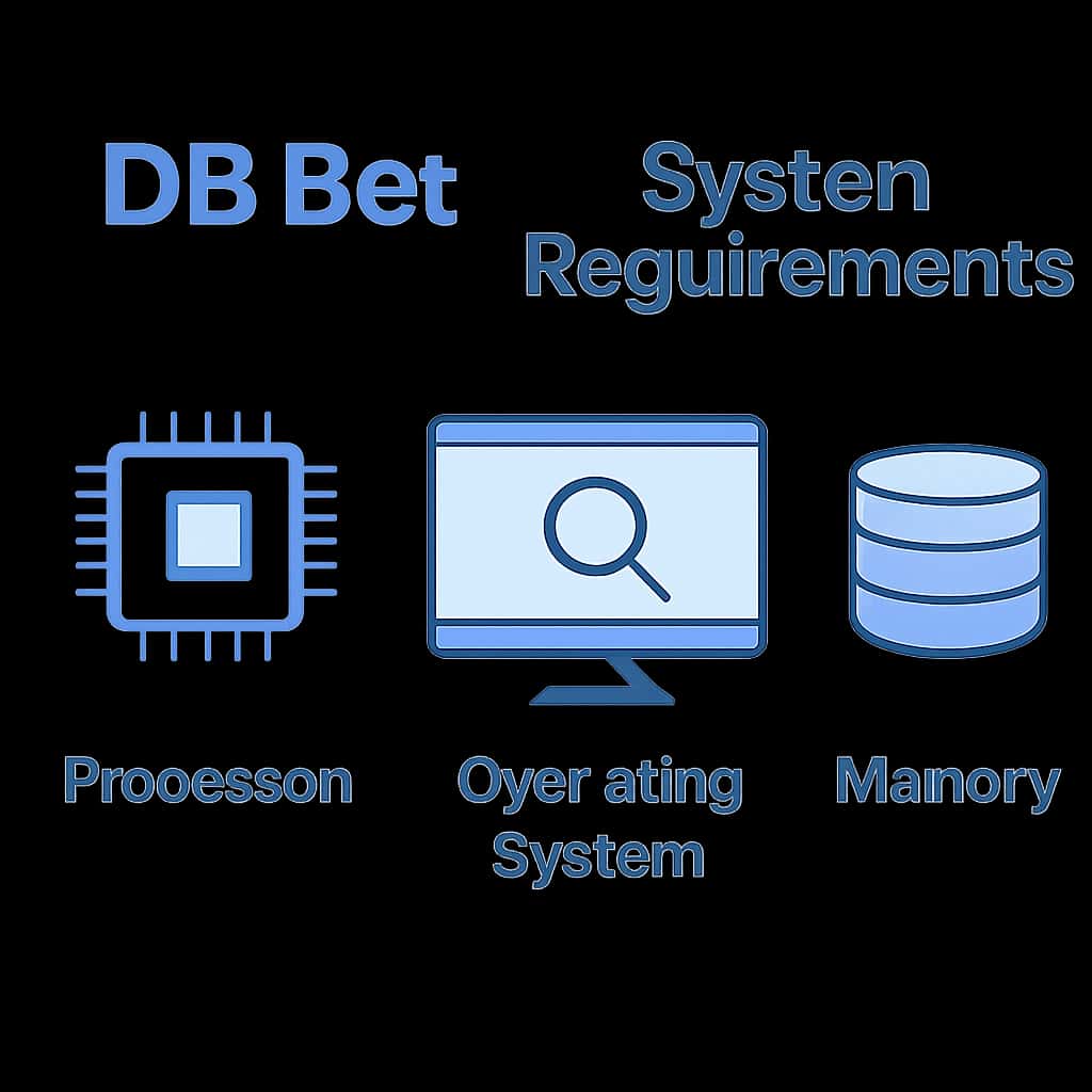 Diagram illustrating DB Bet system requirements steps.