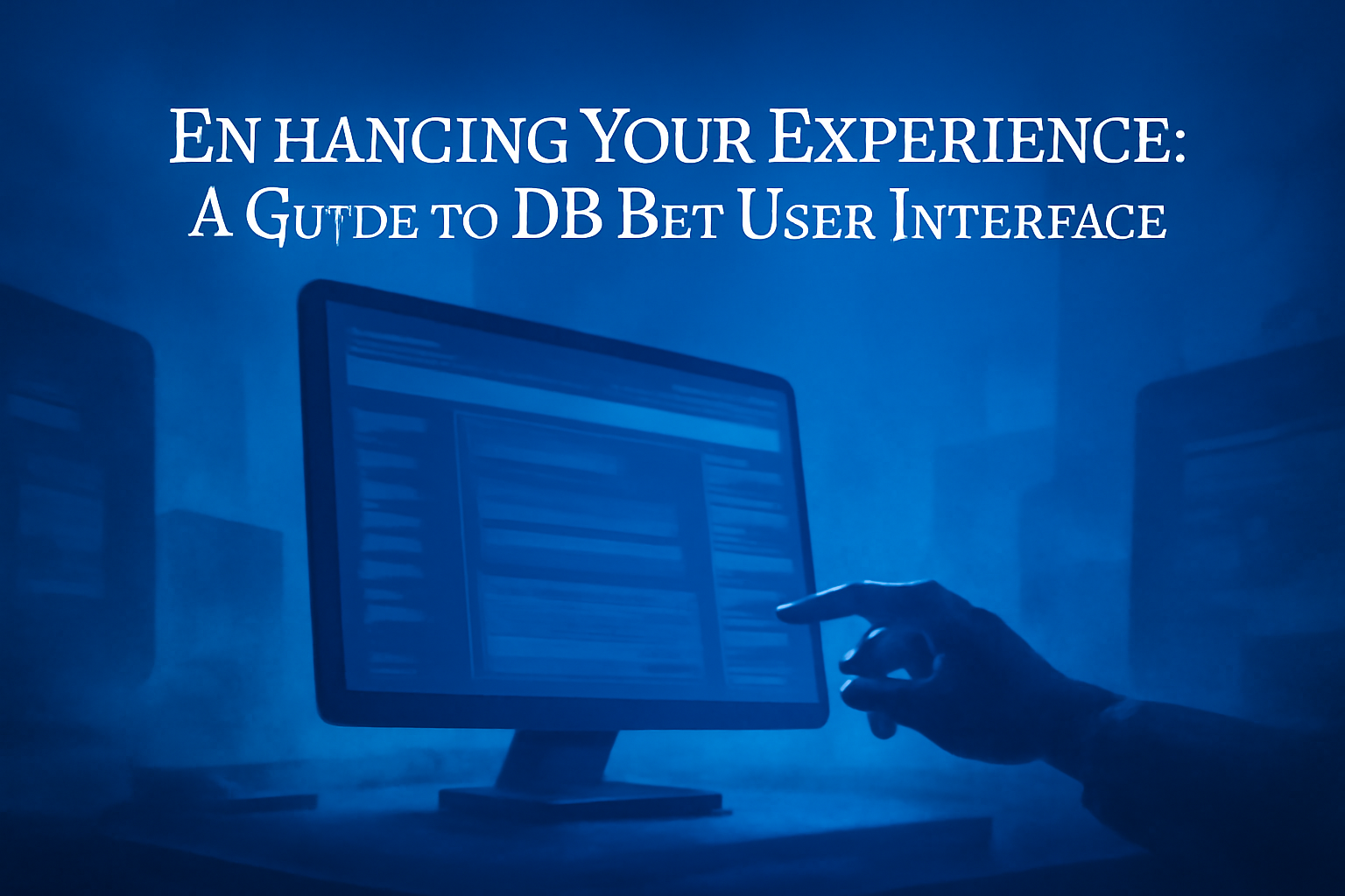 An informative scene illustrating the DB Bet Updates with technological elements.