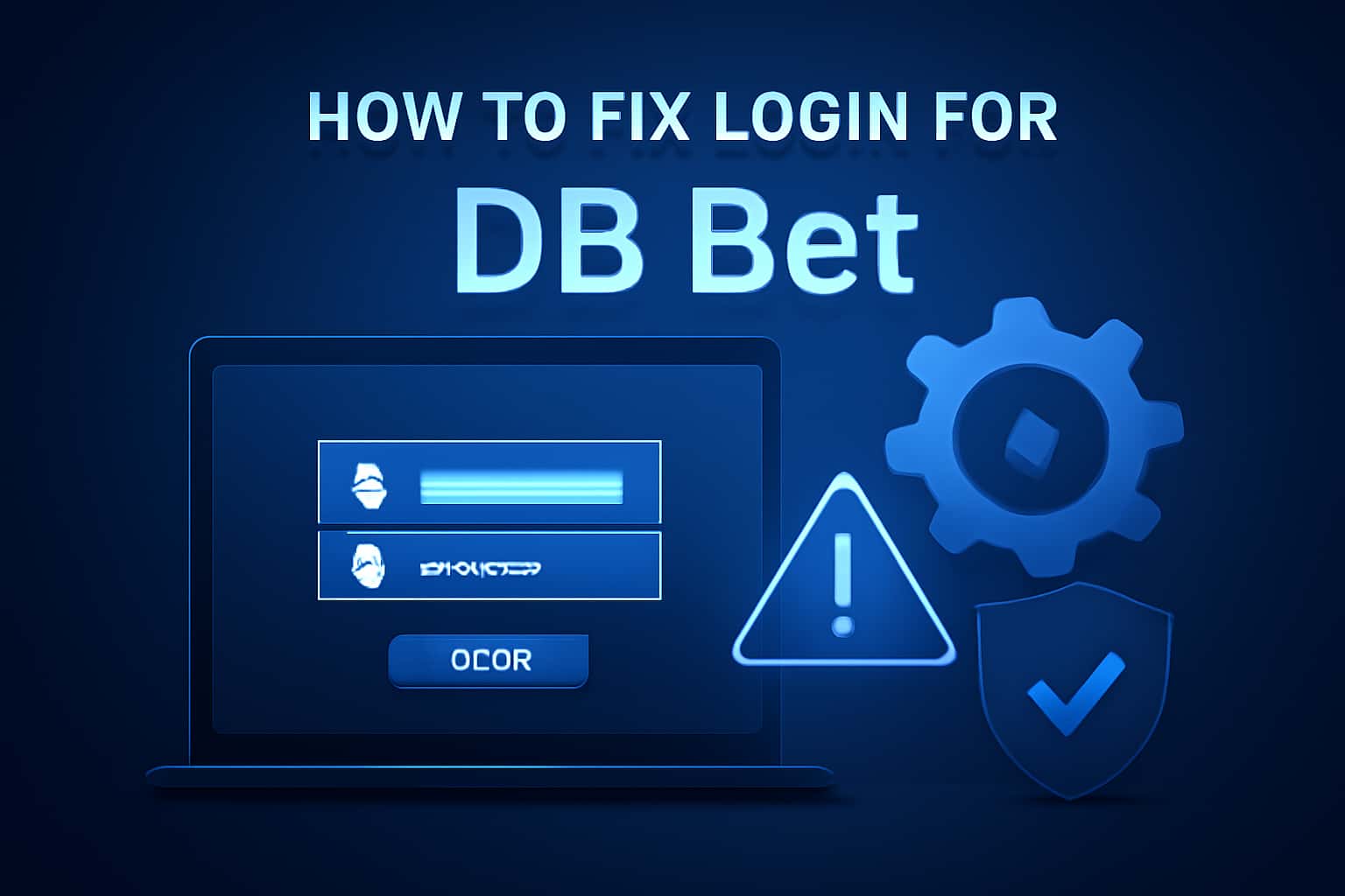 Informational scene detailing login issues for DB Bet.