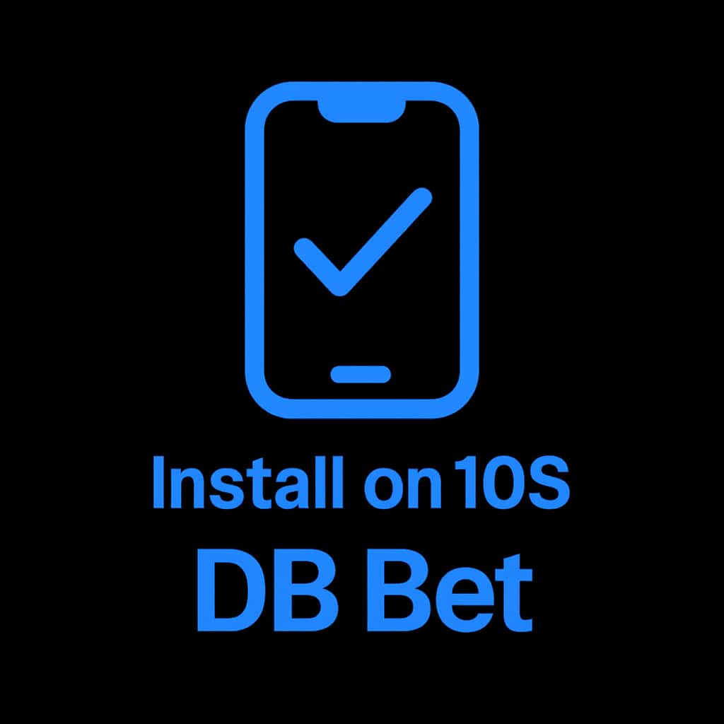 Icon representing the installation guide for the DB Bet app on iOS.