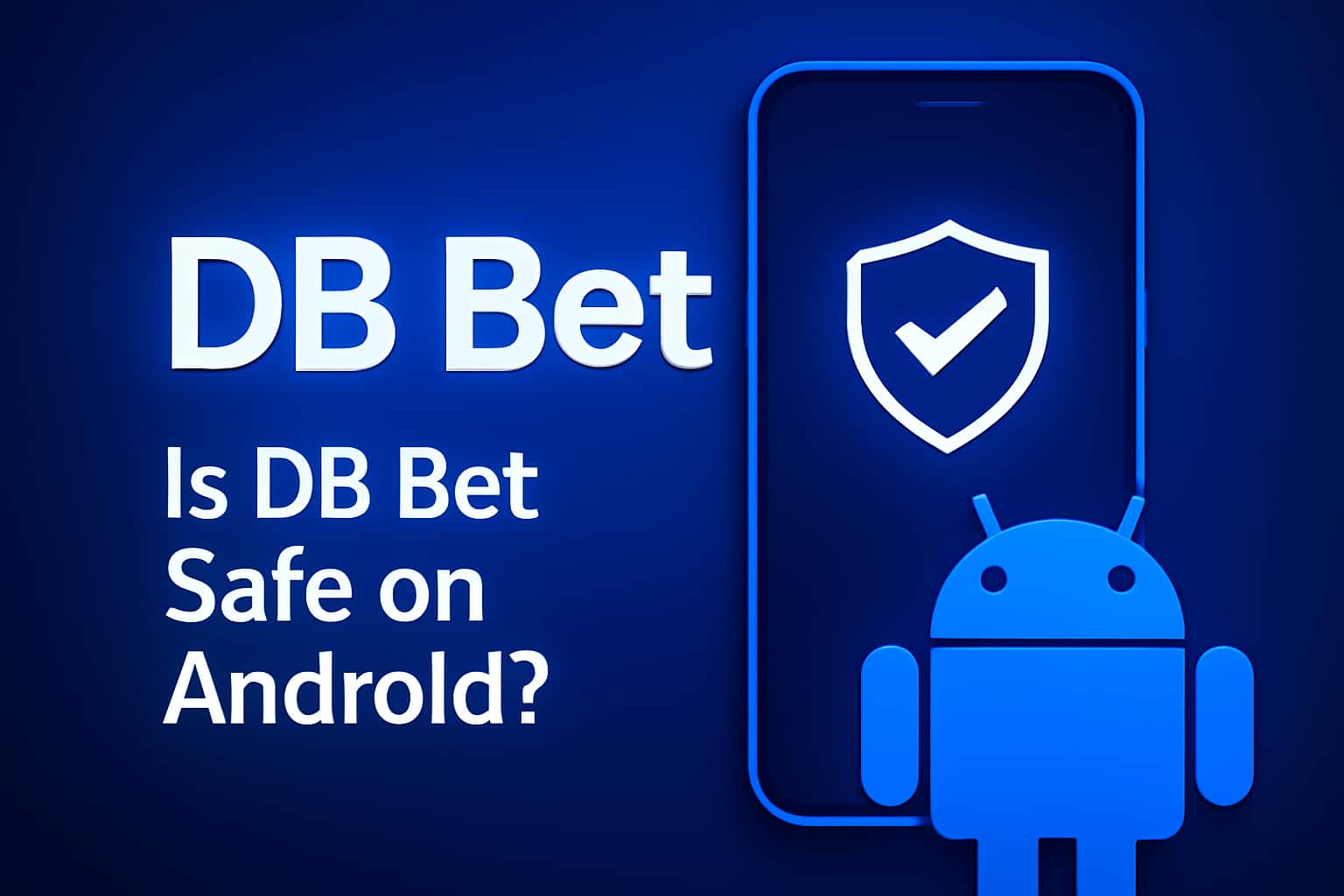 An informative graphic discussing the safety of DB Bet on Android devices.