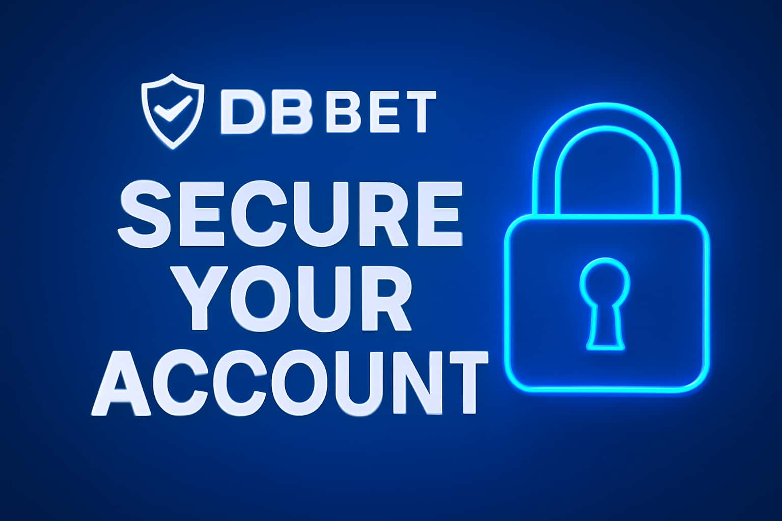 Informational scene about securing the DB Bet account with visible branding.