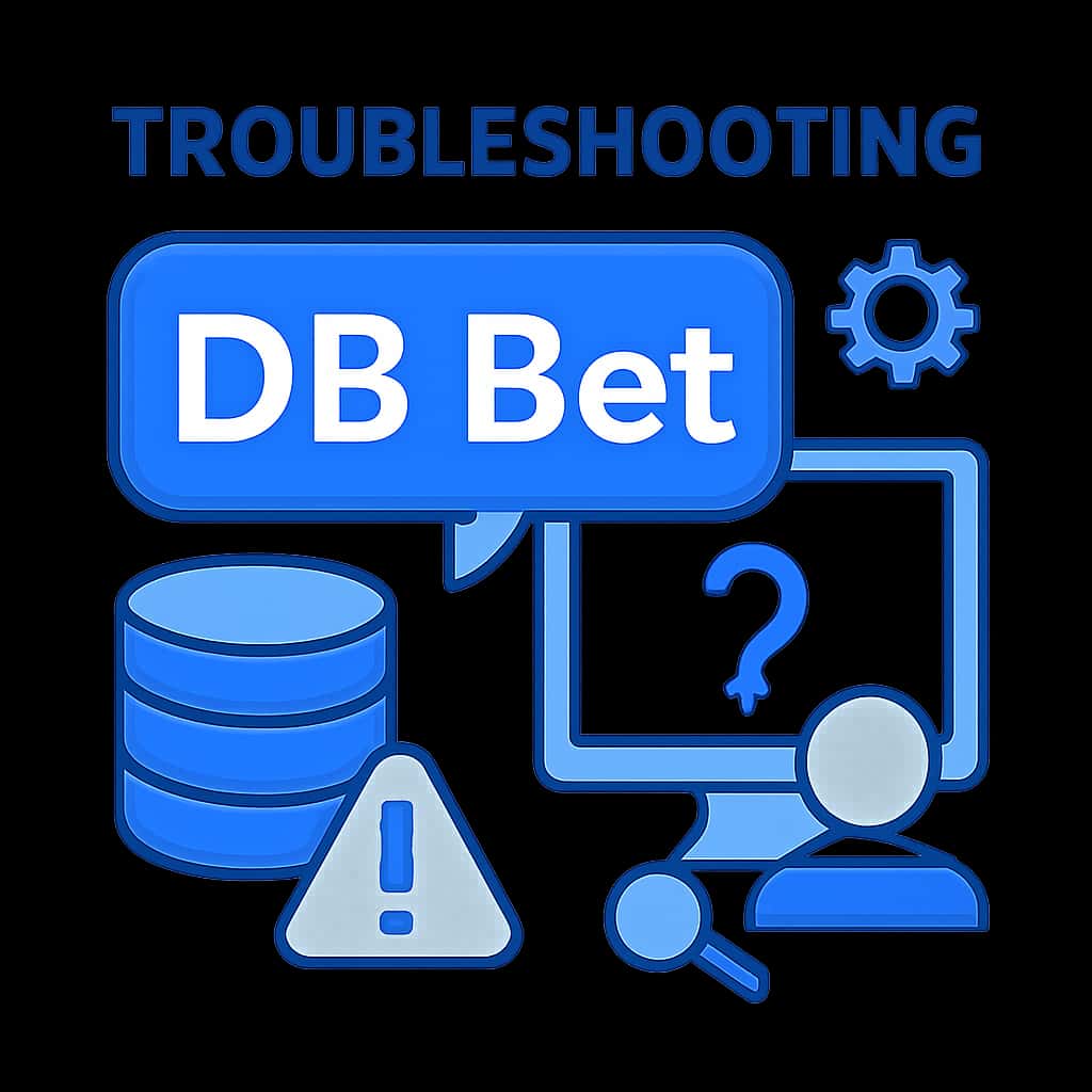 Diagram illustrating troubleshooting steps for DB Bet.