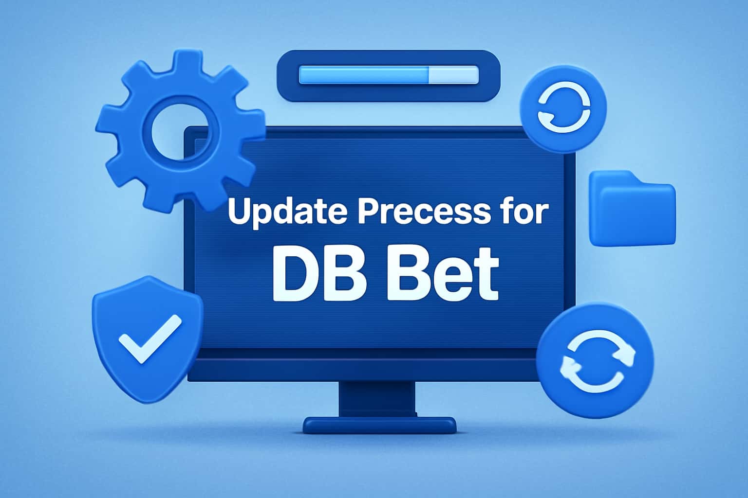 Informational scene depicting the update process for DB Bet.